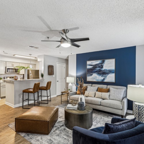 living room and dining room 